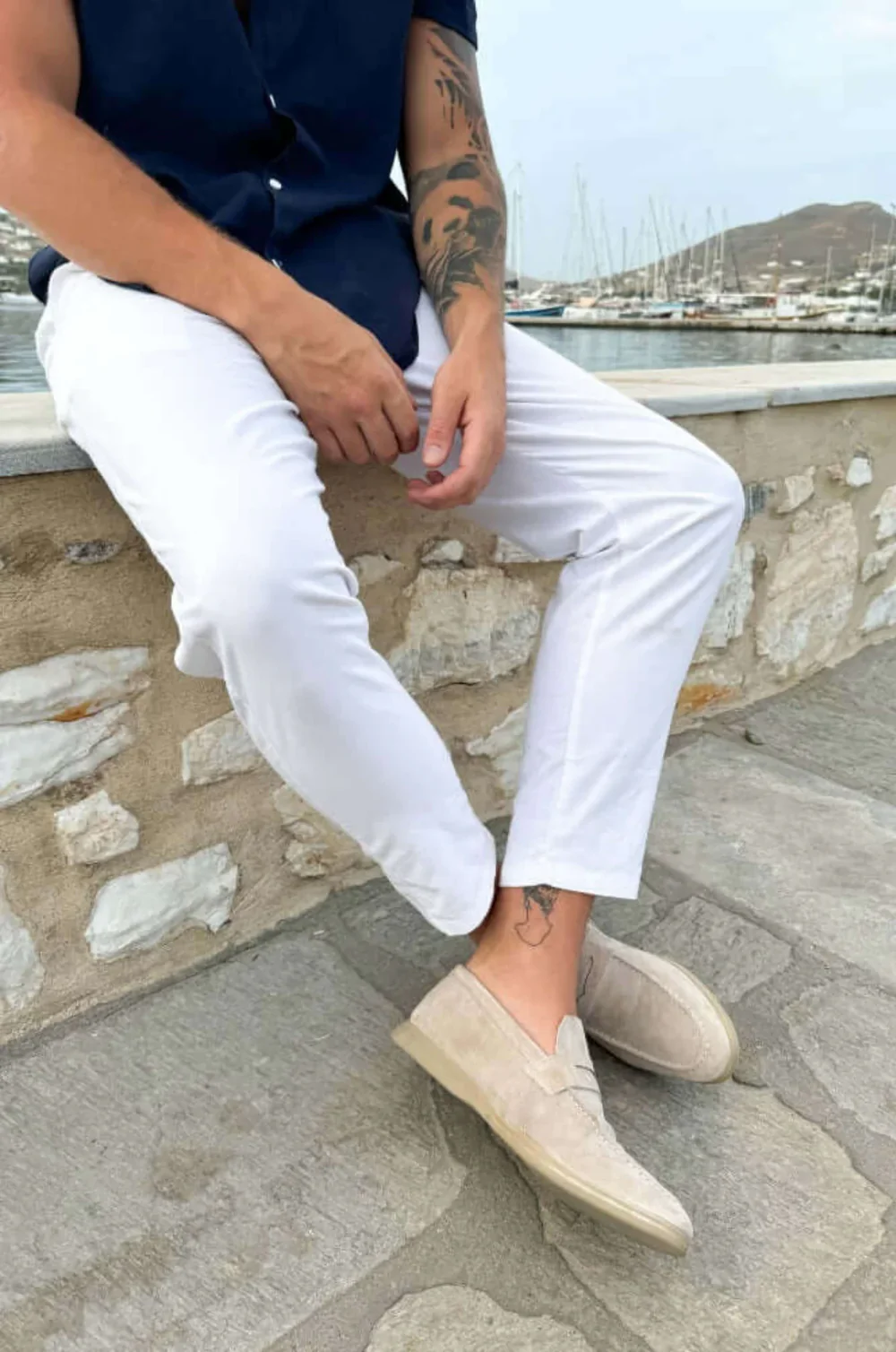 ATHÈNES Suede Leather Loafers - Image 3