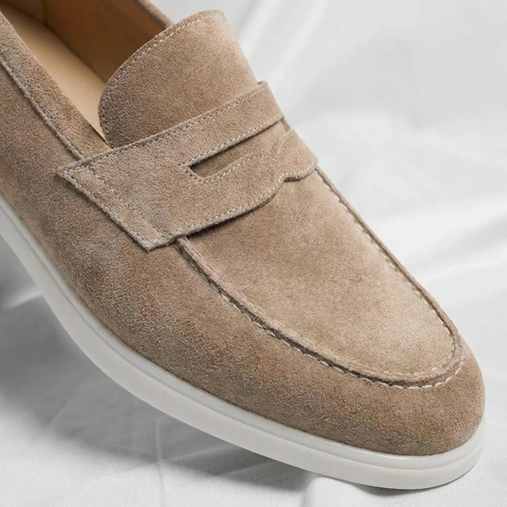 Mayfair Suede Penny Loafers - Image 10