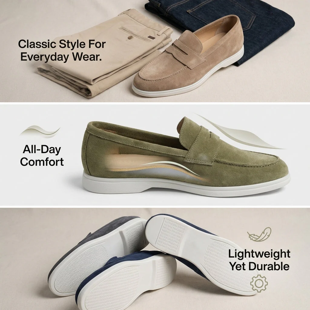 Mayfair Suede Penny Loafers - Image 11