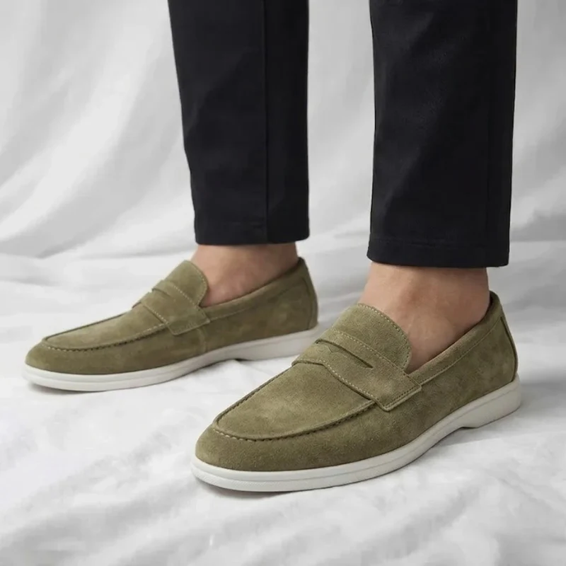Mayfair Suede Penny Loafers - Image 12