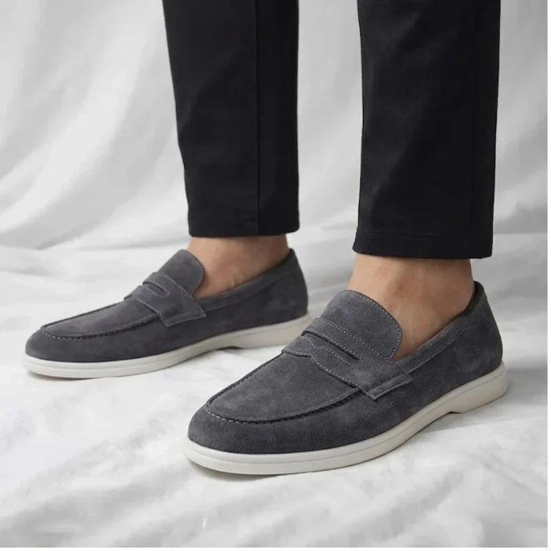 Mayfair Suede Penny Loafers - Image 14
