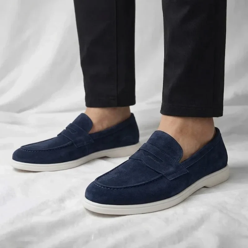 Mayfair Suede Penny Loafers - Image 15