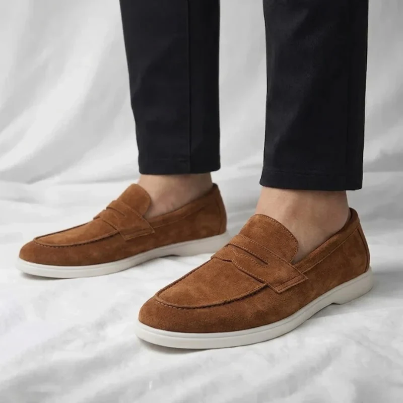Mayfair Suede Penny Loafers - Image 16
