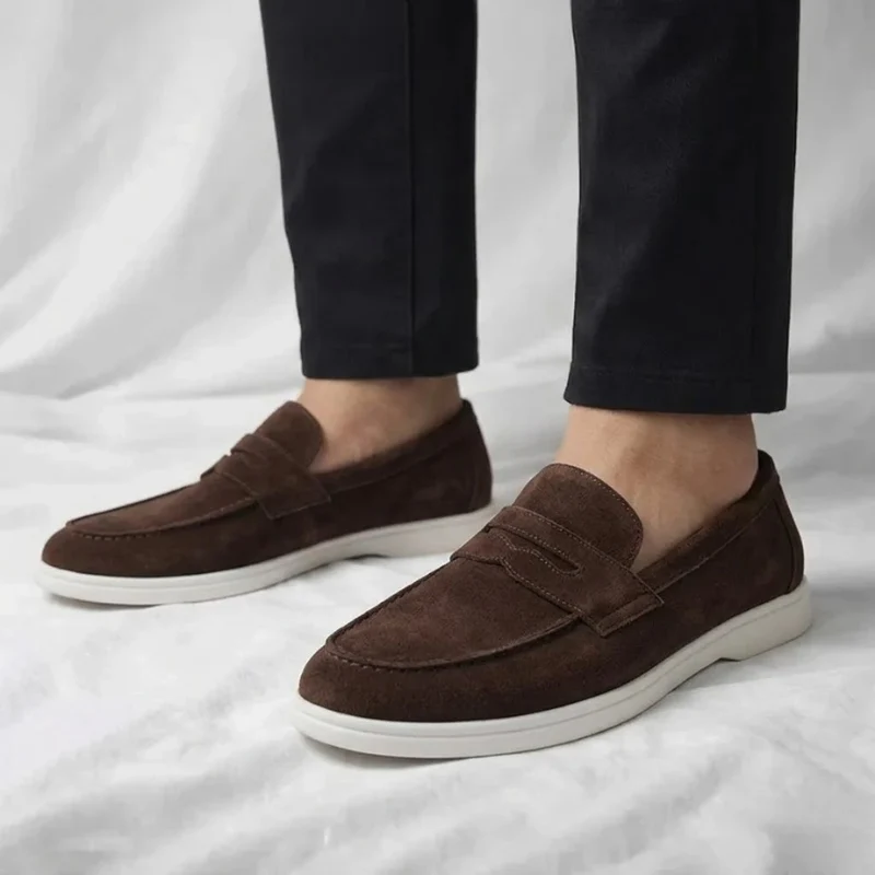 Mayfair Suede Penny Loafers - Image 17