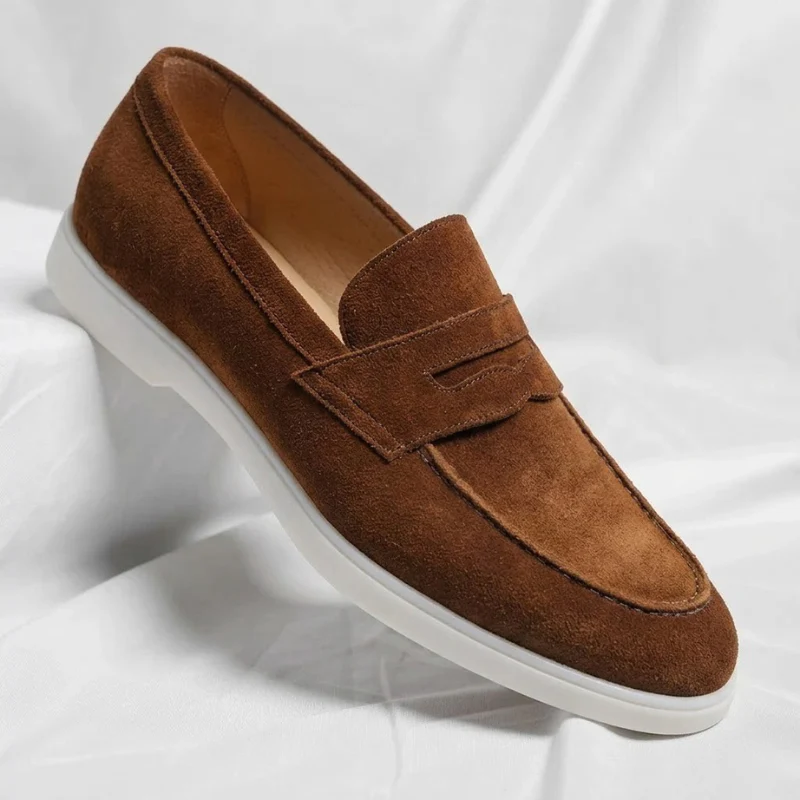 Mayfair Suede Penny Loafers - Image 6