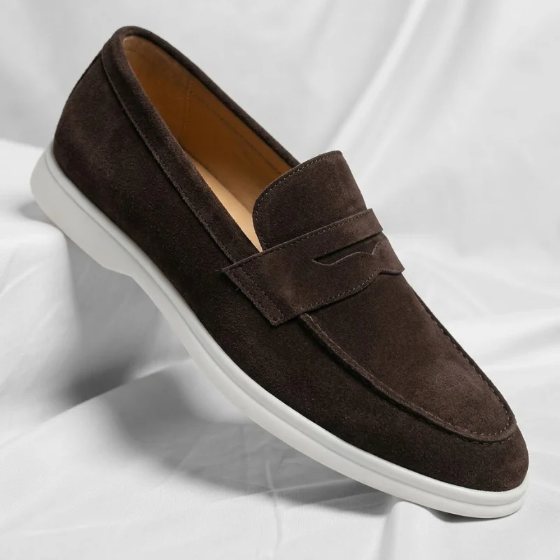 Mayfair Suede Penny Loafers - Image 7