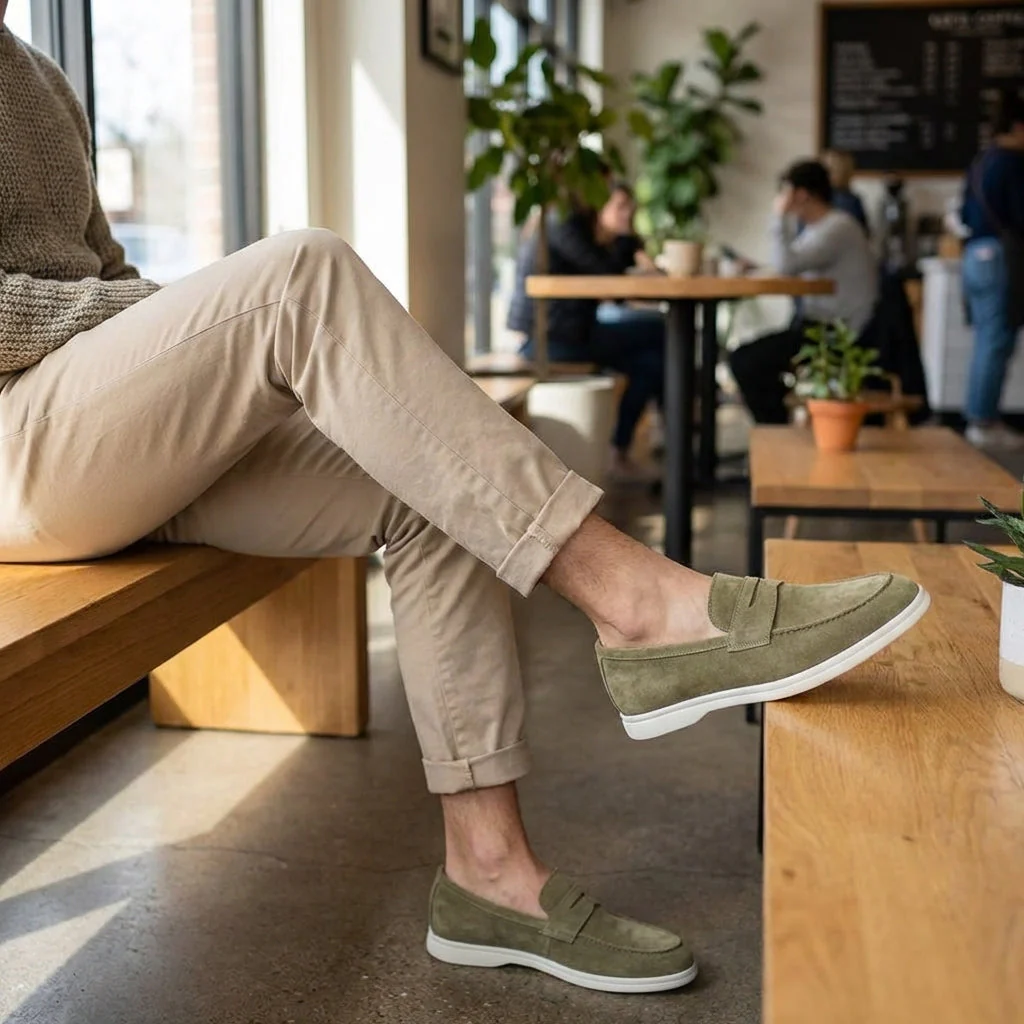 Mayfair Suede Penny Loafers - Image 8