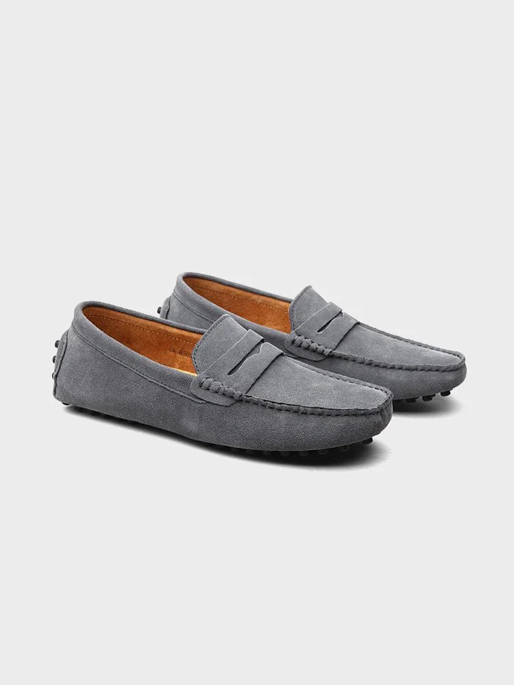 Suede Boat Loafers - Image 5