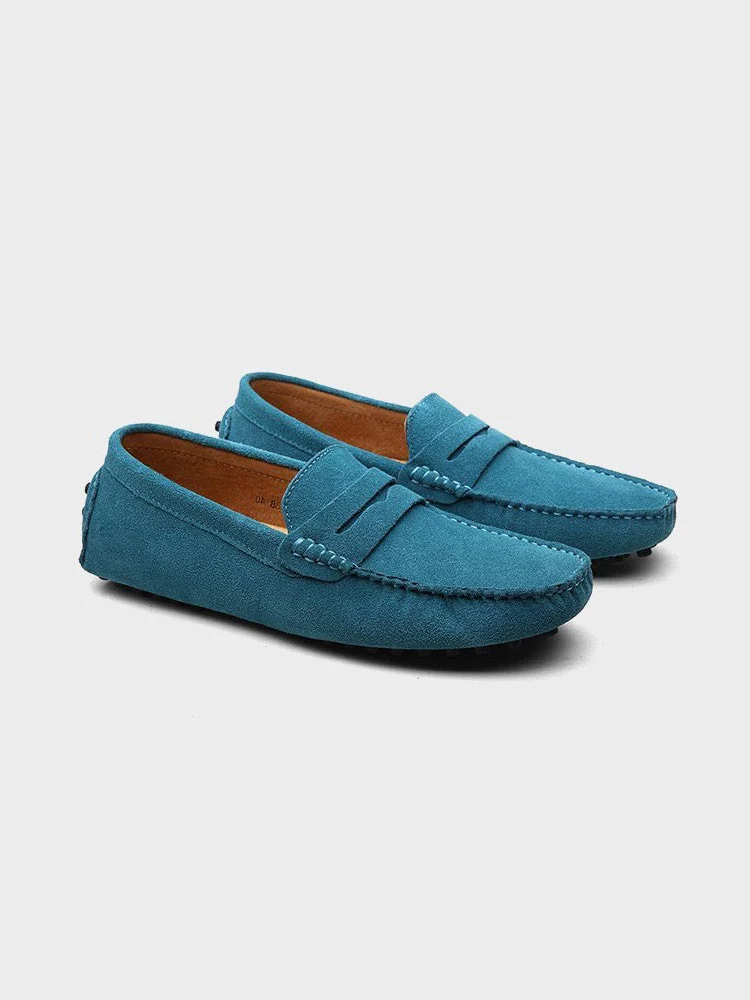 Suede Boat Loafers - Image 7